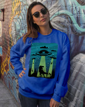 Load image into Gallery viewer, UFA Dinosaur T Rex Sky Full Of Stars Sweatshirt
