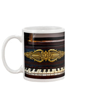 Load image into Gallery viewer, Golden Piano Keyboard Design Gift For Pianist Mug
