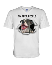 Load image into Gallery viewer, Pitbull Six Feet People Gift For Pitbull Lovers Guys V-Neck
