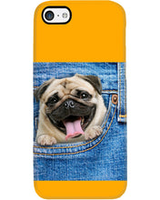 Load image into Gallery viewer, baby Pug In Denim Pocket Gift For Dog Lovers Phone case
