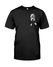 Load image into Gallery viewer, Cockapoo In Your Front Pocket - Cockapoo Lovers Gift Guys Tee
