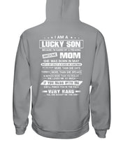 Load image into Gallery viewer, Gift For Lucky Son May Mom Loves Me So Much Hoodie
