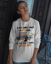 Load image into Gallery viewer, A Man Loves Beer And Dachshund Gift For Dog Lovers Unisex Long Sleeve
