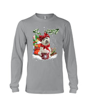 Load image into Gallery viewer, Cute Westie Christmas Night Gift For Dog Lovers Unisex Long Sleeve
