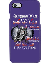 Load image into Gallery viewer, October Man Son Of God Birthday Meaningful Gift For Men Phone case
