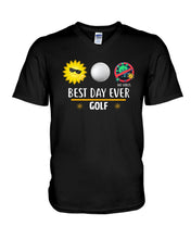 Load image into Gallery viewer, Best Day Ever Golf Trending Gift For Golf Lovers Guys V-Neck
