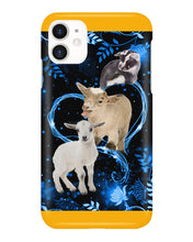 Load image into Gallery viewer, Lovely Phone Case Twinkling Blue Heart Gift For Goat Lovers Phone case
