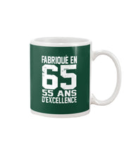 Load image into Gallery viewer, Fabrique En 66 55 Ans D’Excellence Custom Design Gift For Friends Mug
