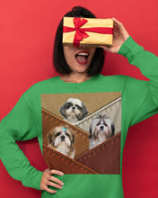 Load image into Gallery viewer, Three Cute Shih Tzu In Bag Gift For Dog Lovers Unisex Long Sleeve
