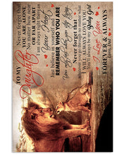 Load image into Gallery viewer, Gift For  Daughter Remember That You Are Not Alone  Trending Vertical Poster
