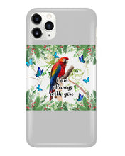 Load image into Gallery viewer, Scarlet Macaw With Butterflies I Am Always With You Gift For Lover Phone case
