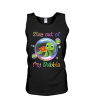 Load image into Gallery viewer, Vintage Funny Stay Out Of My Bubble Gift For Turtle Lovers Unisex Tank Top
