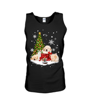 Load image into Gallery viewer, Funny Golden Retrievers Sleep In Red Boots Gift For Dog Lovers Unisex Tank Top
