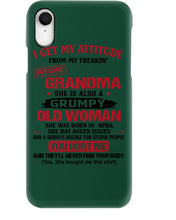 Load image into Gallery viewer, I Get My Attitude From My Freakin' Awesome Grandma Who Was Born In April Phone case
