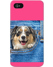 Load image into Gallery viewer, Australian Shepherd In Denim Pocket Gift For Dog Lovers Phone case
