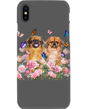 Load image into Gallery viewer, Pekingese With Peonies Gift For Dog Lovers Phone case
