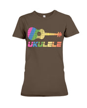 Load image into Gallery viewer, Ukulele Colorful Design Gift For Ukulele Players Ladies Tee
