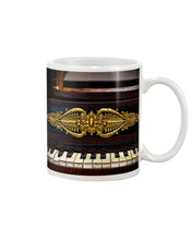 Load image into Gallery viewer, Golden Piano Keyboard Design Gift For Pianist Mug
