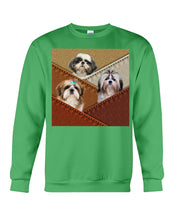 Load image into Gallery viewer, Three Cute Shih Tzu In Bag Gift For Dog Lovers Sweatshirt
