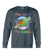 Load image into Gallery viewer, Vintage Funny Stay Out Of My Bubble Gift For Turtle Lovers Sweatshirt
