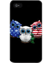 Load image into Gallery viewer, Lovely Phone Case Three Owl With US Flag Gift For Owl Lovers Phone case

