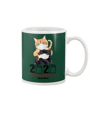 Load image into Gallery viewer, 2020 The Year When Shit Got Real Trending For Cat Lovers Mug
