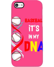 Load image into Gallery viewer, Baseball Be My DNA Gift For Sport Lovers Phone case
