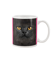 Load image into Gallery viewer, Black Phone Case With Black Cat Face Gift For Cat Lovers Mug
