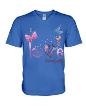 Load image into Gallery viewer, Love Butterflies Grandma Life Gift For Grandma Guys V-Neck
