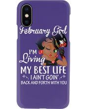 Load image into Gallery viewer, Betty Boop February Girl Living My Best Life Birthday Meaningful Gift Phone case
