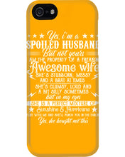 Load image into Gallery viewer, Shes Stubborn Messy And A Brat At Times Black Gift For Husband Phone case
