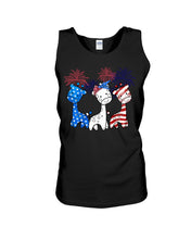Load image into Gallery viewer, Lovely Phone Case Color Freedom Firework Gift For Giraffee Lovers Unisex Tank Top

