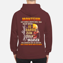 Load image into Gallery viewer, Het Moeilijkste Deel Van Mijn Werk Is Aardig Zijn Tegen Mensen Hoodie
