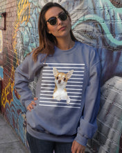 Load image into Gallery viewer, ln Chihuahua Horizontal Stripes Gift For Dog Lovers Sweatshirt

