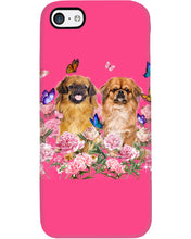 Load image into Gallery viewer, Pekingese With Peonies Gift For Dog Lovers Phone case
