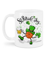 Load image into Gallery viewer, Basketball Saint Patrick's Day Gift For Basketball Lovers Mug
