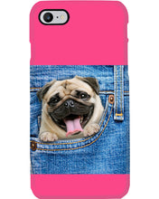 Load image into Gallery viewer, baby Pug In Denim Pocket Gift For Dog Lovers Phone case

