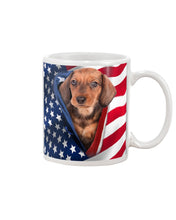 Load image into Gallery viewer, Dog America Flag Simple  Special Custom Design For Dog Lovers Mug
