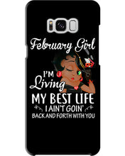 Load image into Gallery viewer, Betty Boop February Girl Living My Best Life Birthday Meaningful Gift Phone case

