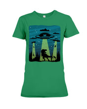 Load image into Gallery viewer, UFA Dinosaur T Rex Sky Full Of Stars Ladies Tee
