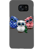 Load image into Gallery viewer, Lovely Phone Case Three Owl With US Flag Gift For Owl Lovers Phone case
