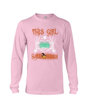 Load image into Gallery viewer, This Girl Loves Halloween Gift For Girls Unisex Long Sleeve
