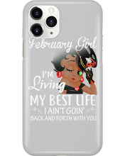 Load image into Gallery viewer, Betty Boop February Girl Living My Best Life Birthday Meaningful Gift Phone case
