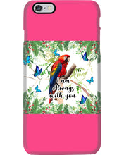 Load image into Gallery viewer, Scarlet Macaw With Butterflies I Am Always With You Gift For Lover Phone case
