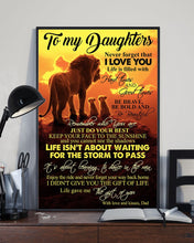 Load image into Gallery viewer, Gift For    Daughter Life Gave Me The Gift Of You Custom Design Vertical Poster
