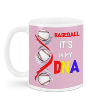 Load image into Gallery viewer, Baseball Be My DNA Gift For Sport Lovers Mug
