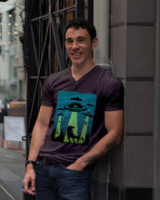 Load image into Gallery viewer, UFA Dinosaur T Rex Sky Full Of Stars Guys V-Neck
