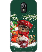 Load image into Gallery viewer, Yorkshire Terrier Loves Drinking Hot Latte Gift For Dog Lovers Phone case
