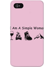 Load image into Gallery viewer, Simple Woman Loves Wine Camping Shoes And Climbing Phone case
