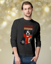 Load image into Gallery viewer, Santa Border Collie In Stock Gift For Dog Lovers Unisex Long Sleeve
